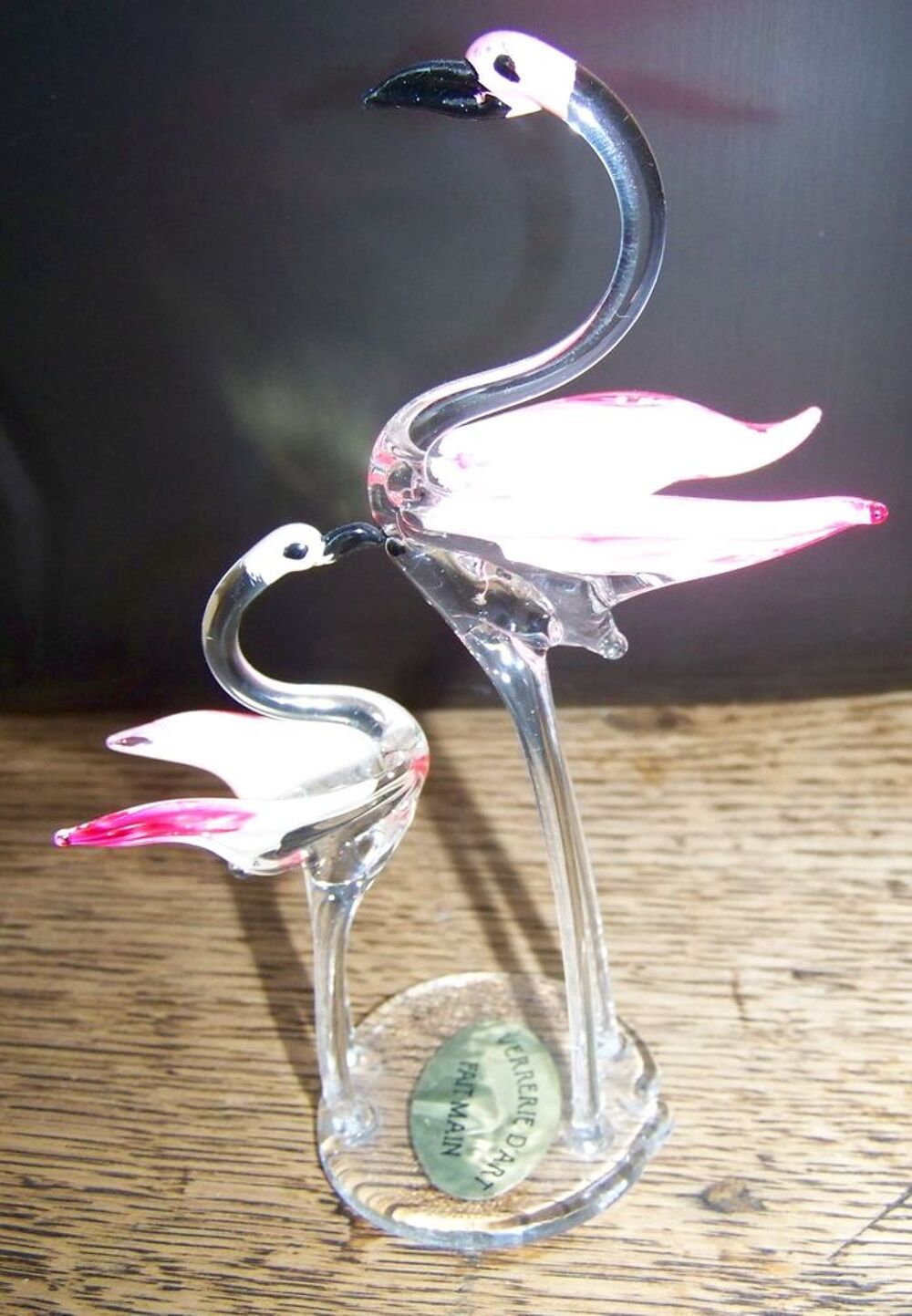 Couple de flamants roses Décoration