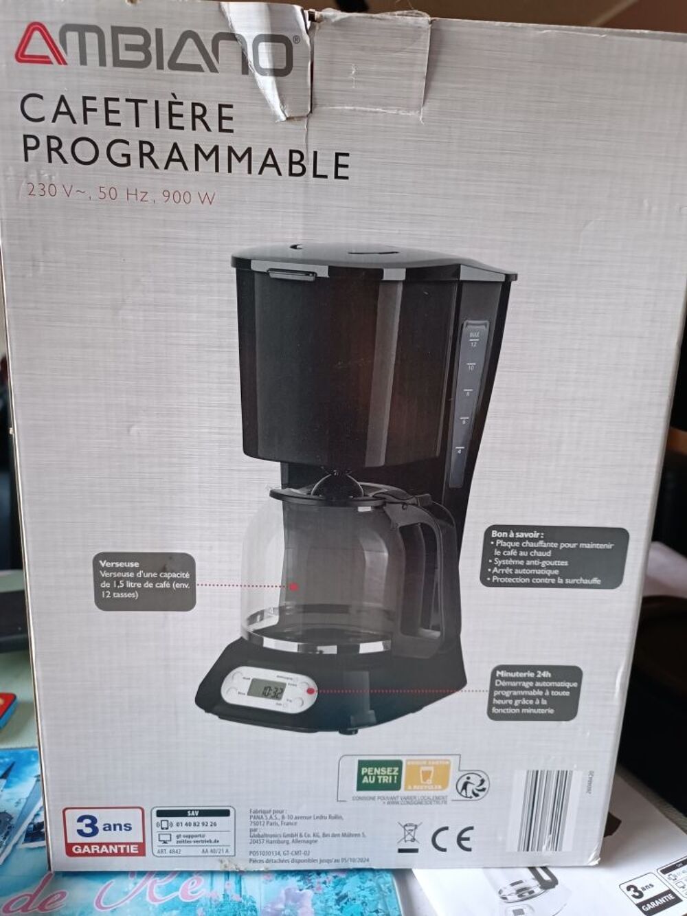 cafeti&egrave;re &eacute;lectrique programmable Electroménager