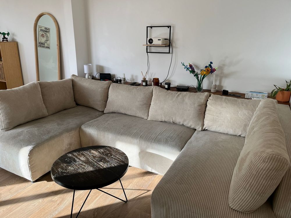 Canap&eacute; d'angle ABEL 5 places Conforama - convertible Meubles