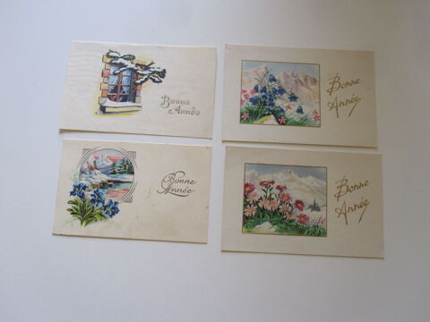 4 cartes de bonne ann�e  anciennes 2 Poitiers (86)