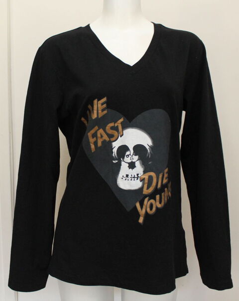 T Shirt Live Fast  Die Young JOHN GALLIANO T.XL 80 Issy-les-Moulineaux (92)
