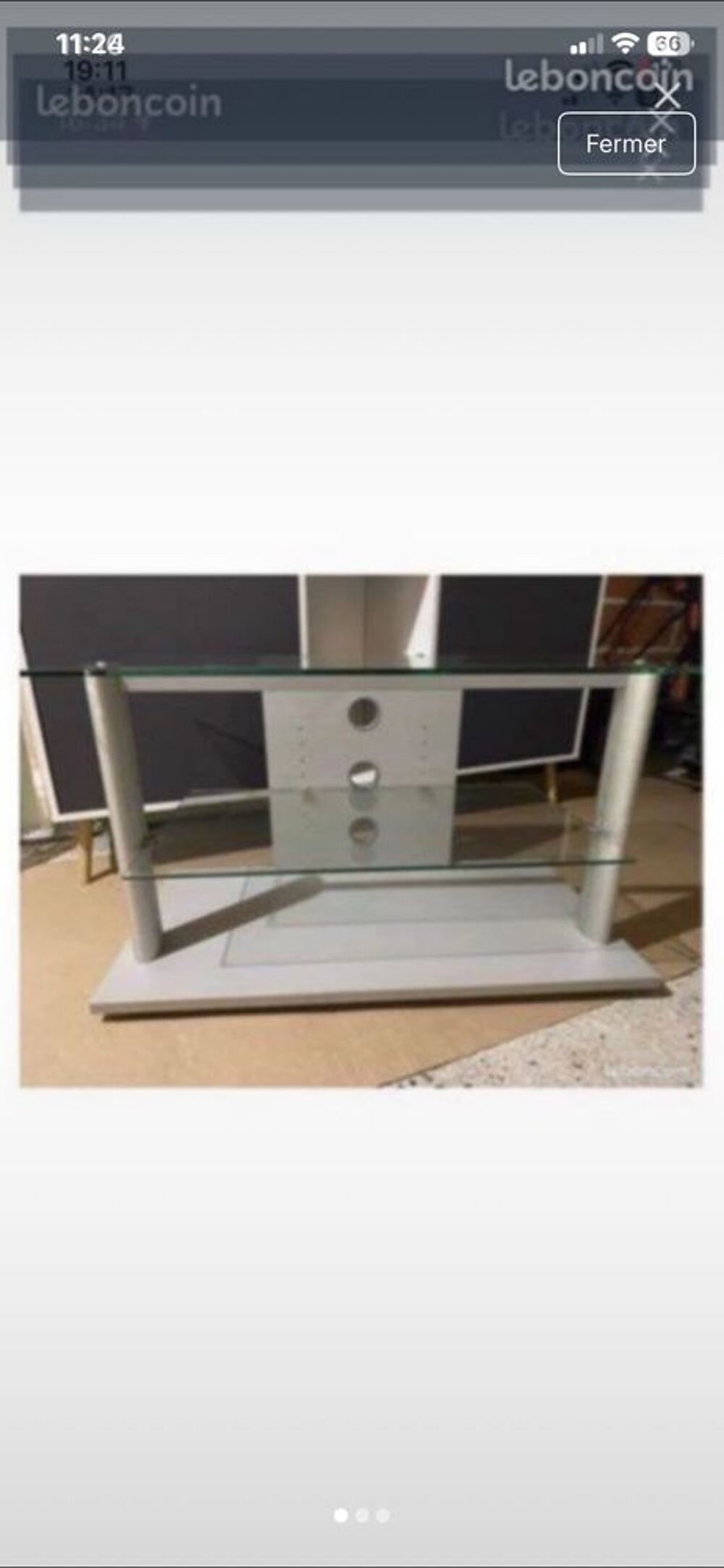 meuble TV en verre Meubles