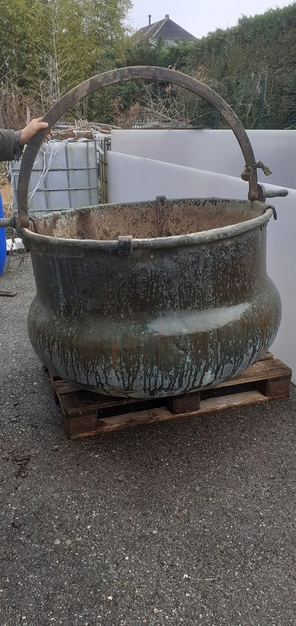 chaudron de fromagerie en cuivre Décoration