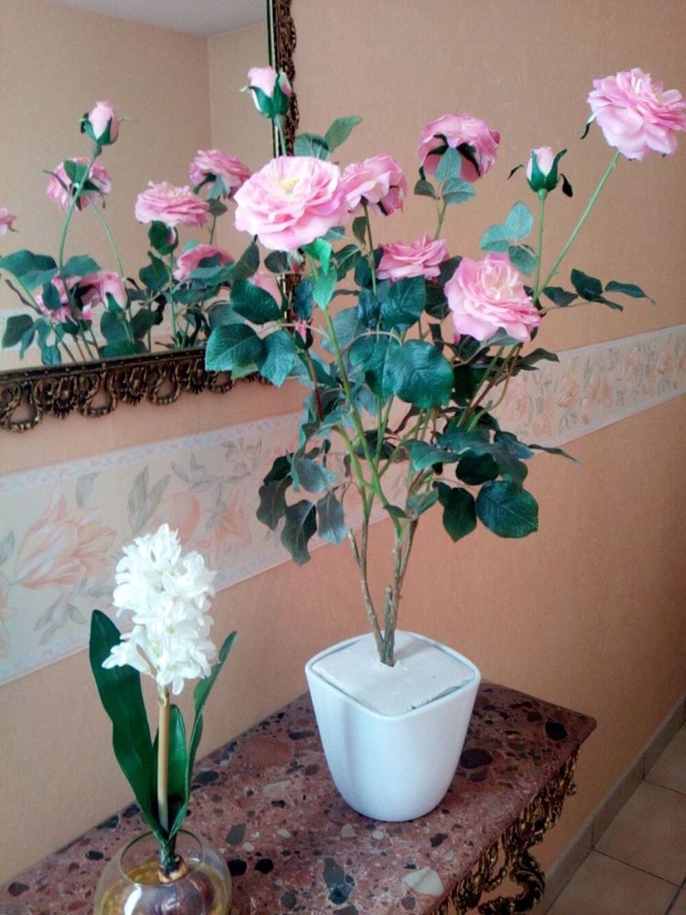 Rosier en tissu - Haut. 60 cm environ Décoration
