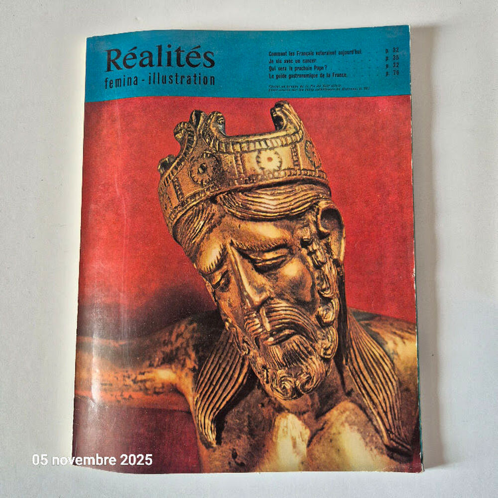Revue R&eacute;alit&eacute;s f&eacute;mina Illustration n&deg; 134 de mars 1957 avec Livres et BD
