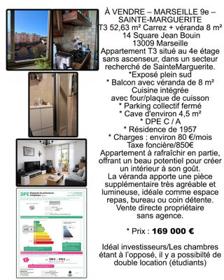  Appartement à vendre 3 pièces 53 m²
