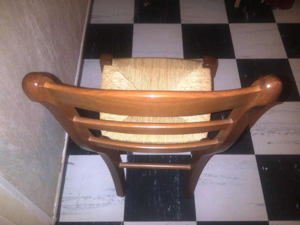 4 chaises en osier Meubles