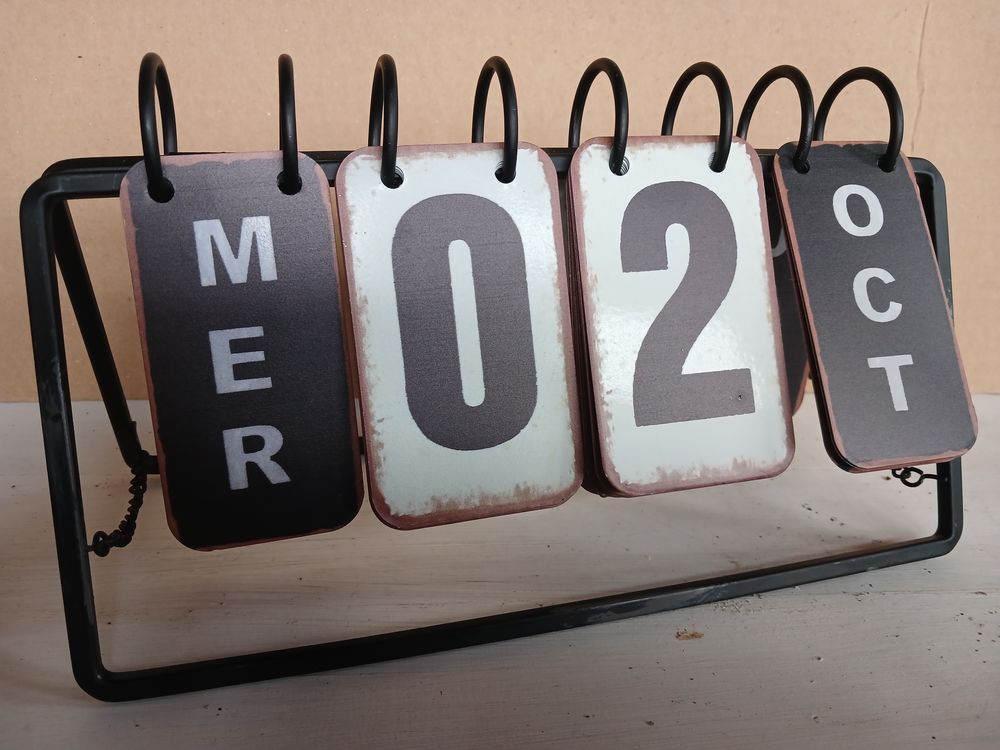 calendrier perp&eacute;tuel Décoration