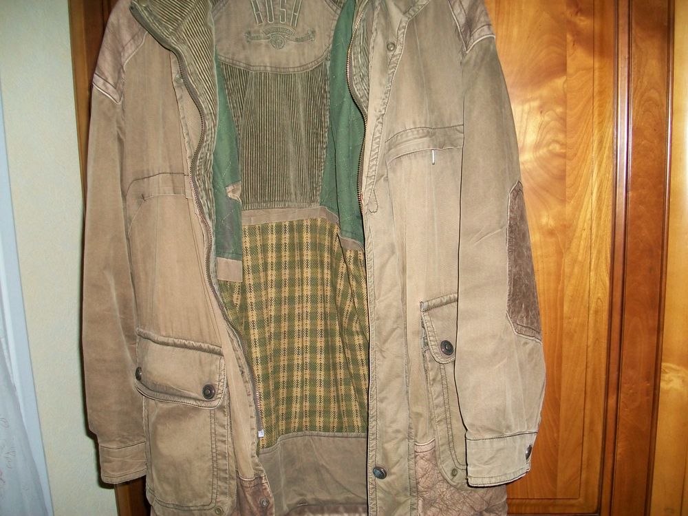 veste longue coton polyester cuir Vêtements