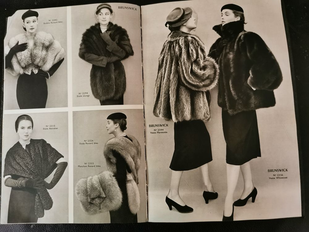 Catalogue de luxe des Fourrures BRUNSWICK ann&eacute;e 1950 