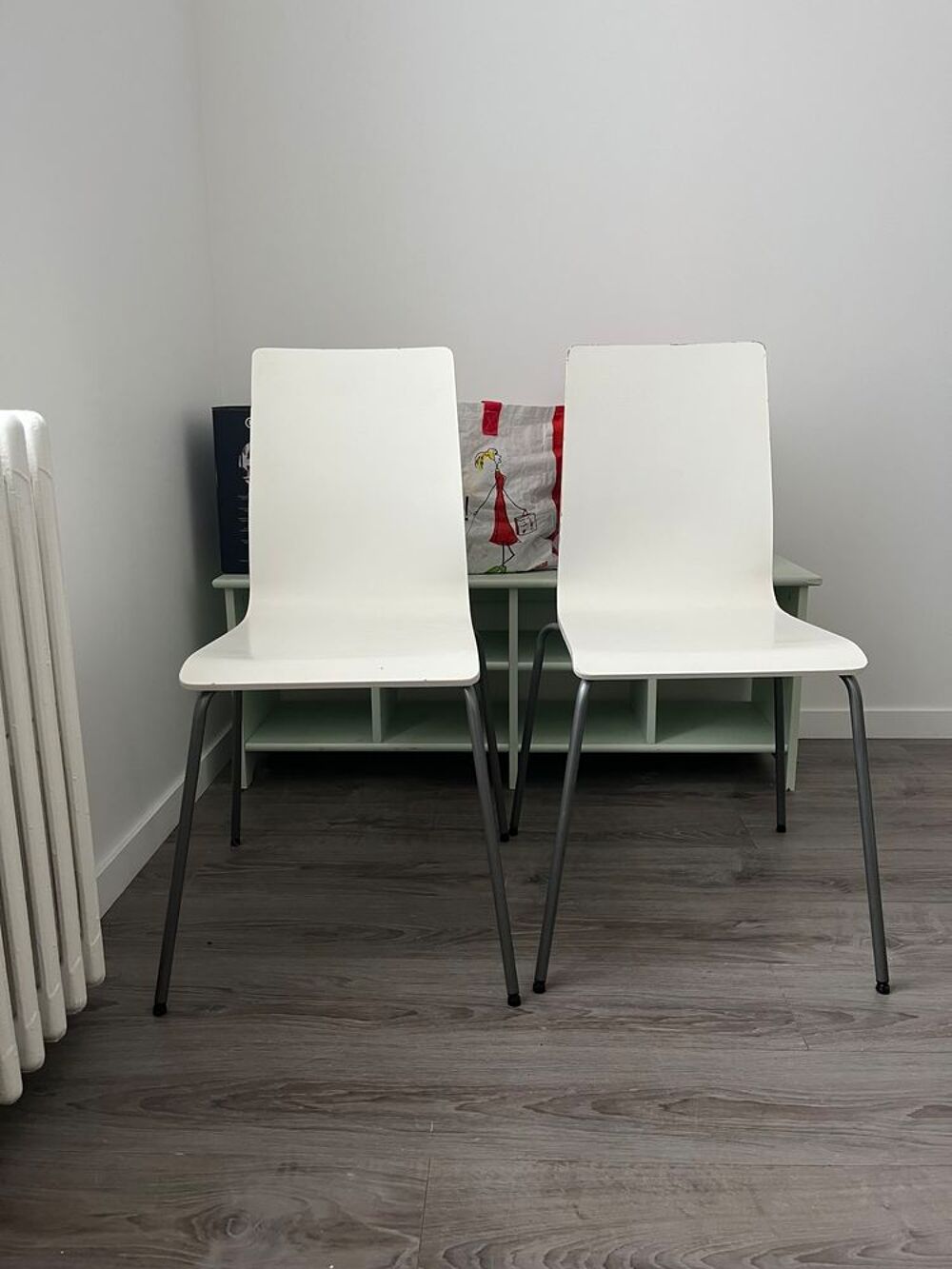 2 Chaises blanches Ikea Meubles