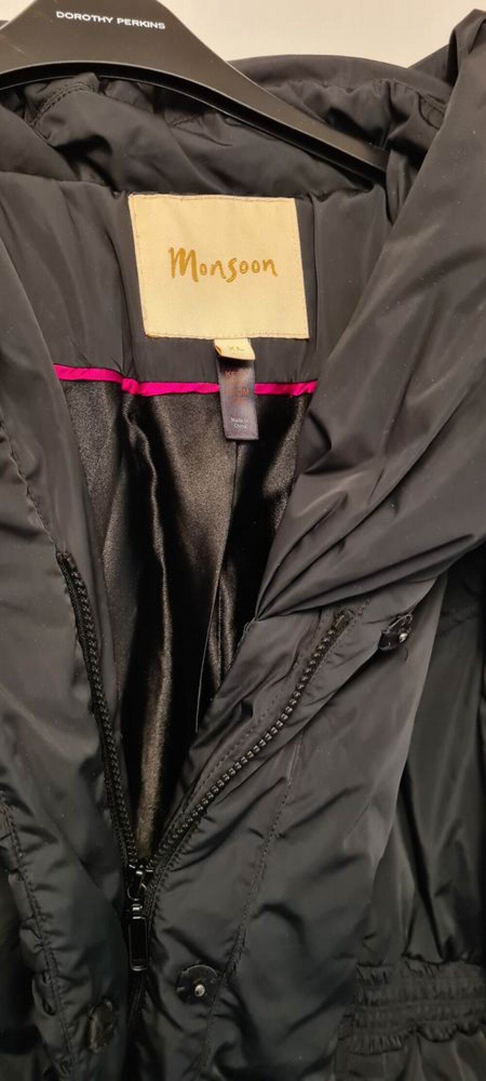 Doudoune noire duvet Vêtements
