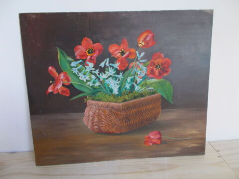 petit tableau   COQUELICOTS  50 Chissey-en-Morvan (71)