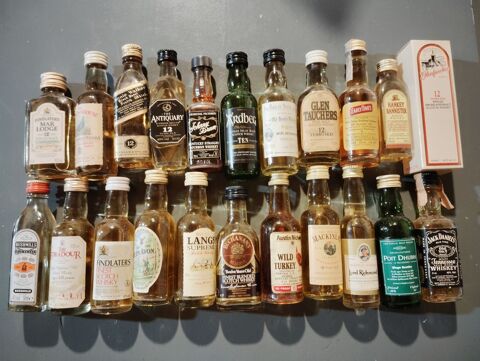 Lot Mignonnettes whisky  150 Bouguenais (44)