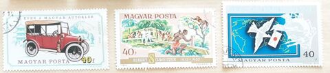 3 timbres � collection  MAGYAR (hongrie) 1 Pontoise (95)