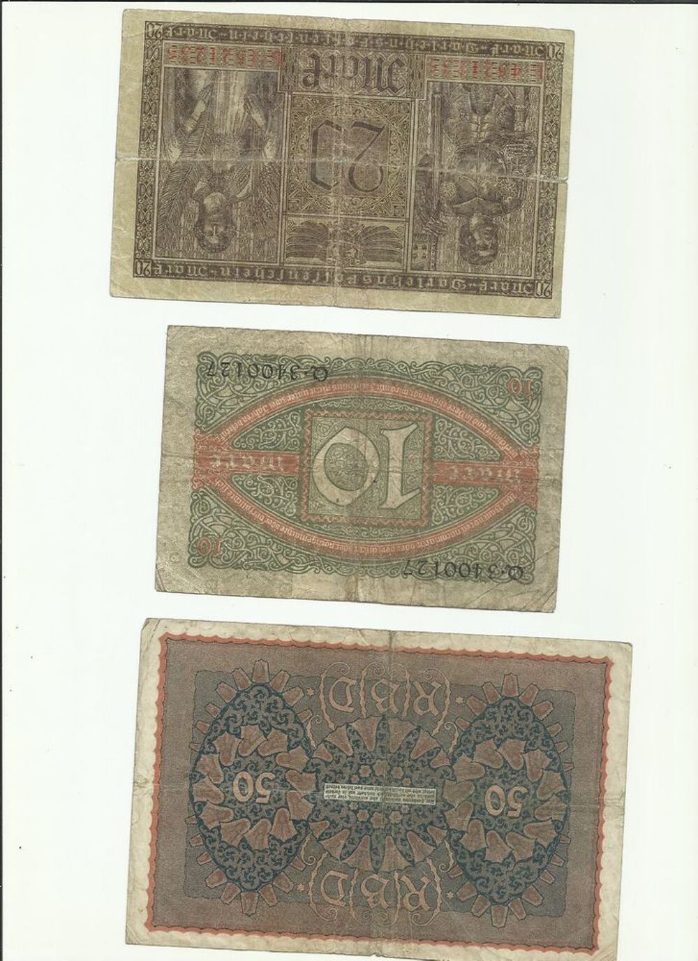 71anciens billets du monde certain neuf jamais circuler 
