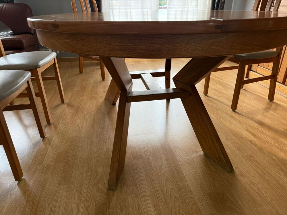 Table Ovale en Orme Massif Meubles