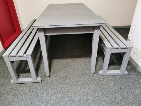 Table et banc de jardin 130 Rez� (44)