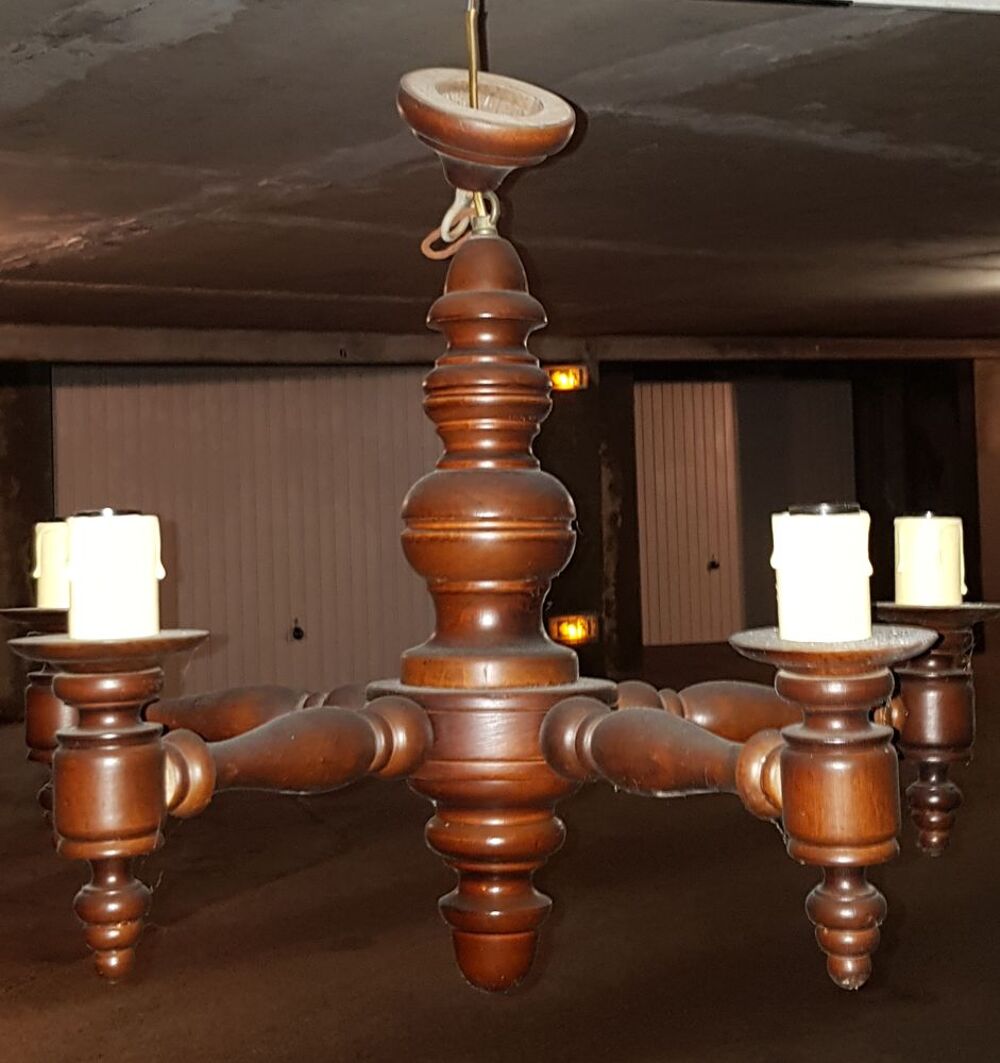 Lustre bois Décoration