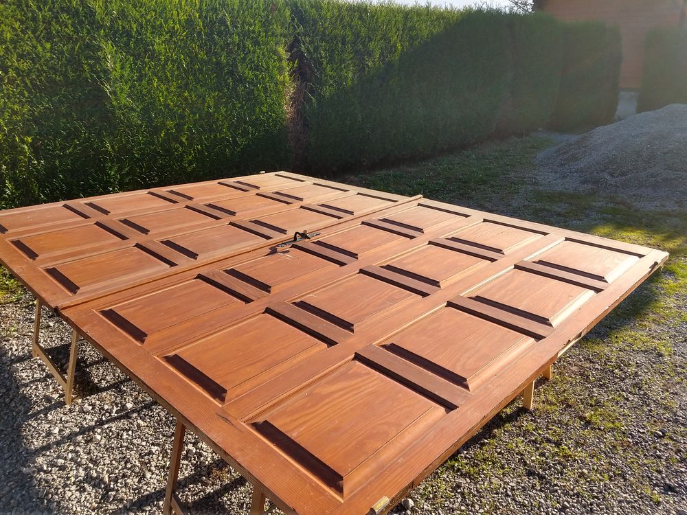 Porte de garage &agrave; panneaux Bricolage