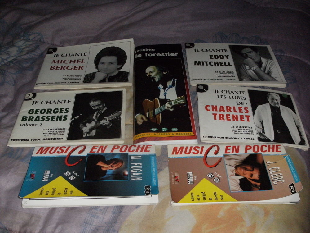 SONGS BOOKS CHANSONS FRANCAISES Instruments de musique