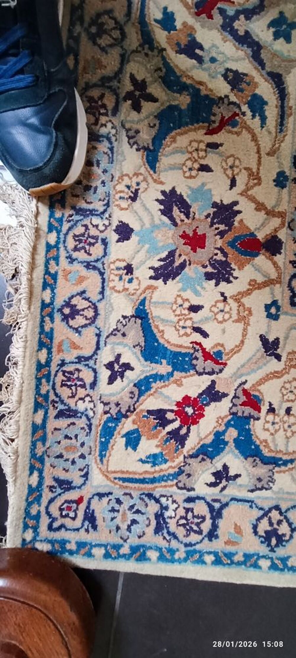 Deux Tapis Persans: 1 ISPAHAN &amp; 1 Nain Décoration