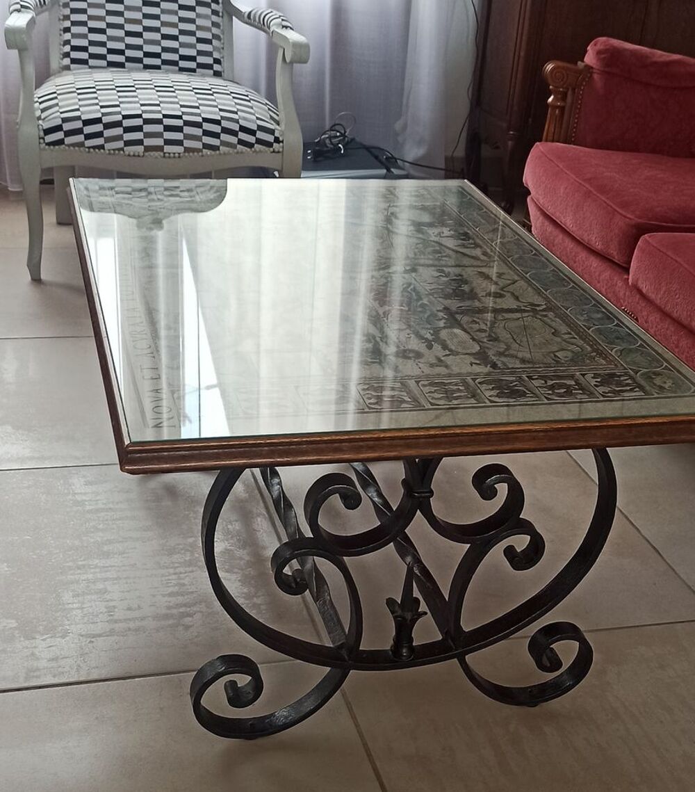 Table basse en fer forg&eacute; Meubles