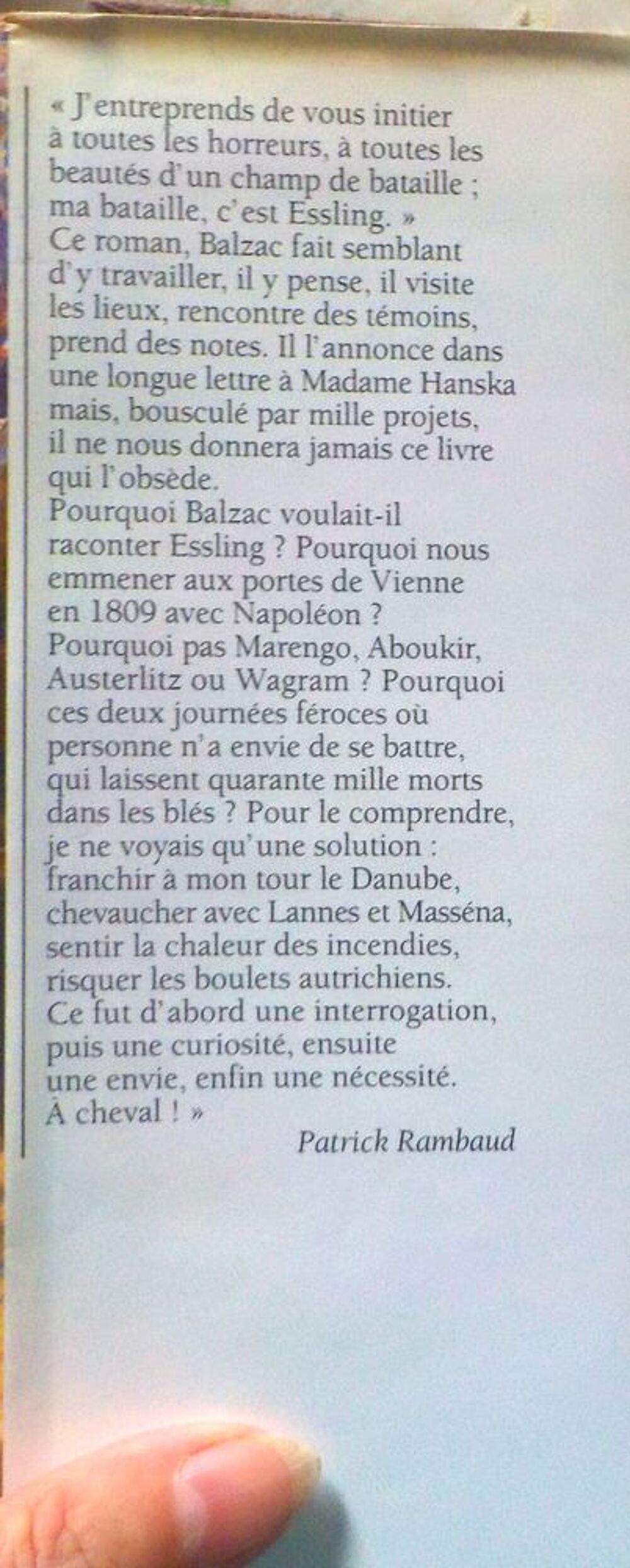 LA BATAILLE de Patrick RAMBAUDN Ed. France Loisirs Livres et BD