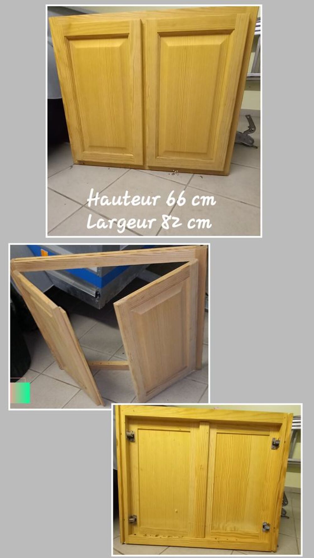 Fa&ccedil;ade de porte en pin massif Bricolage