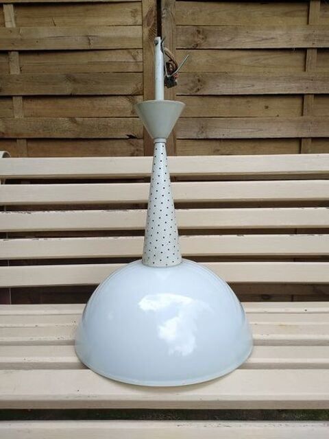 Suspension Lampe Holophane Design Mathieu Matégot. 140 Loches (37)