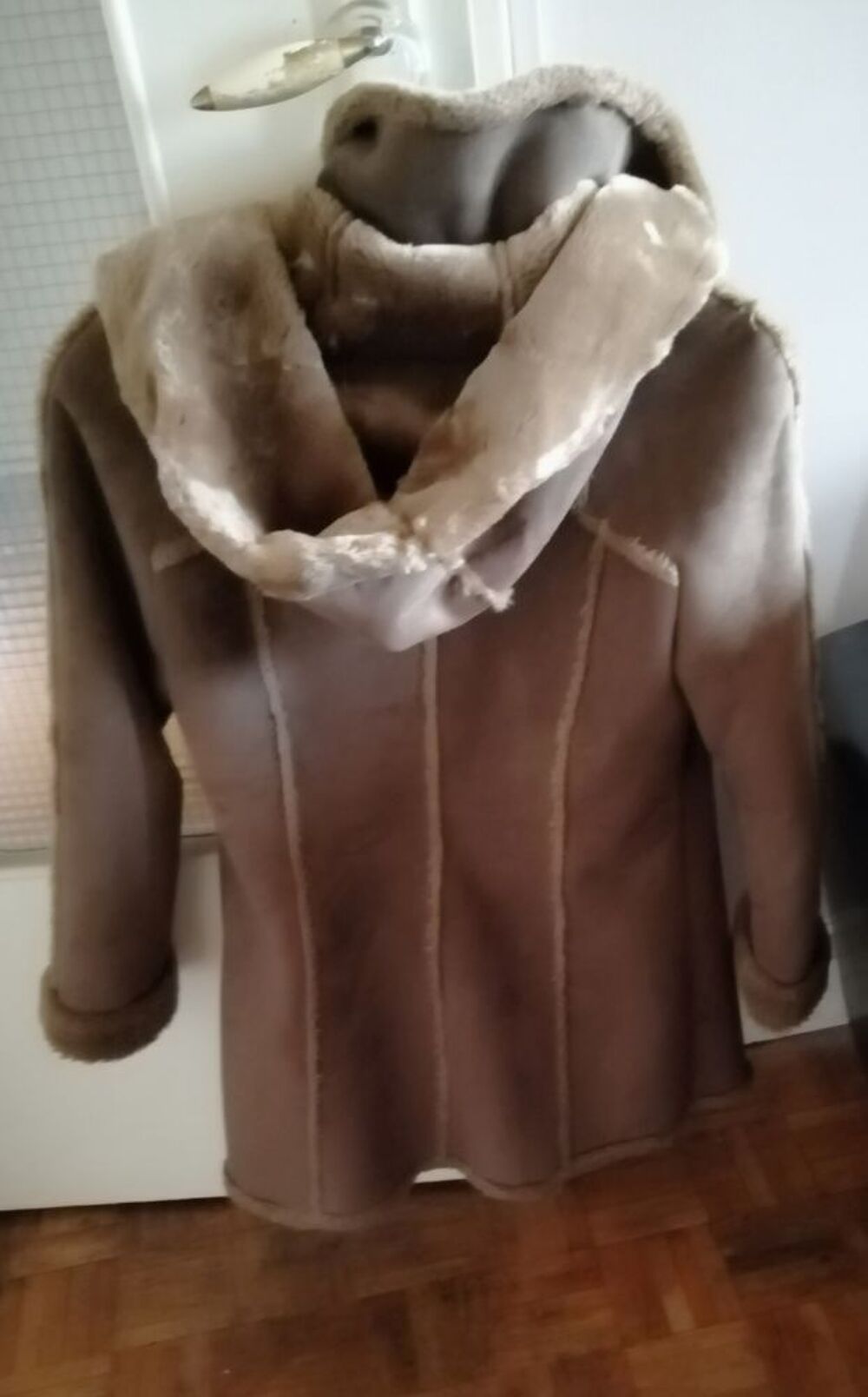 Manteau femme imitation daim et fourr&eacute; Vêtements