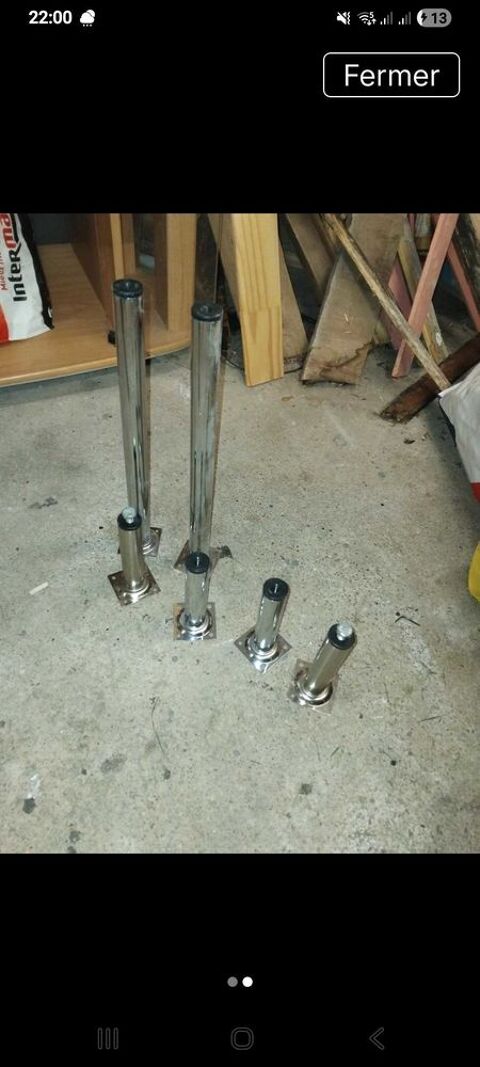 lot pieds en aluminium Châteauroux (36)