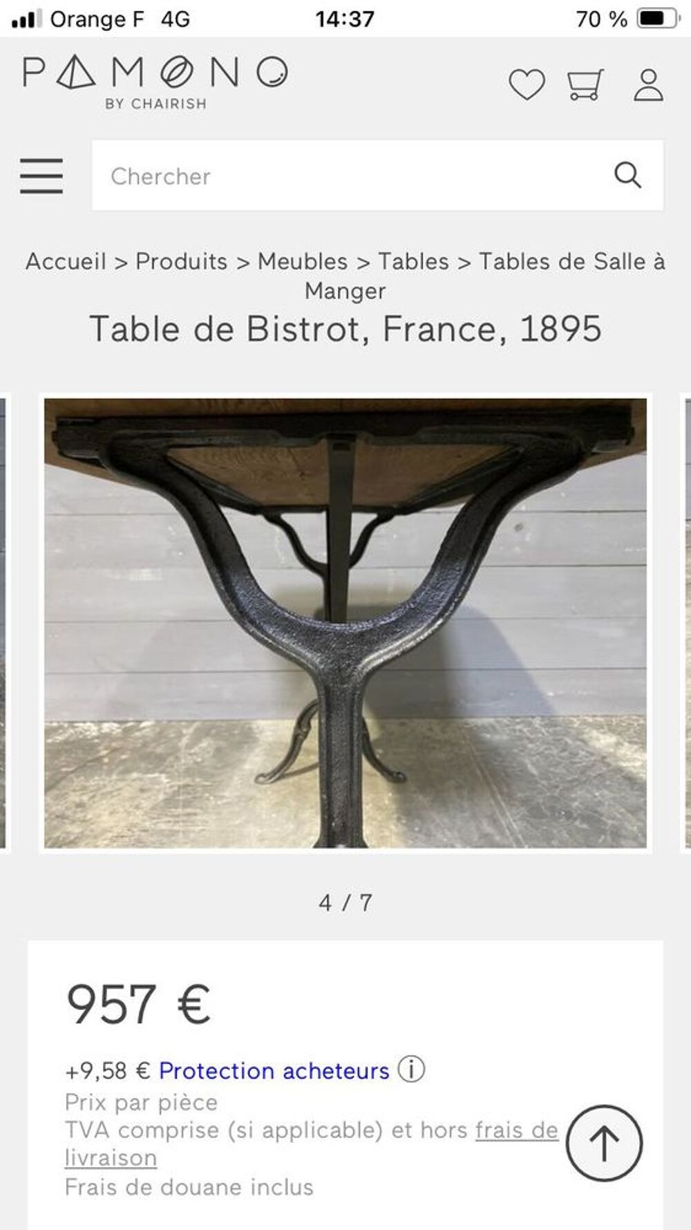 table bistrot Meubles