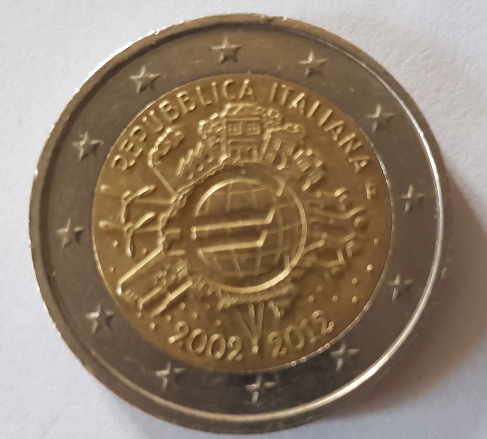 PI&Egrave;CE DE 2 EUROS REPUBBLICA ITALIANA 2002 - 2012
