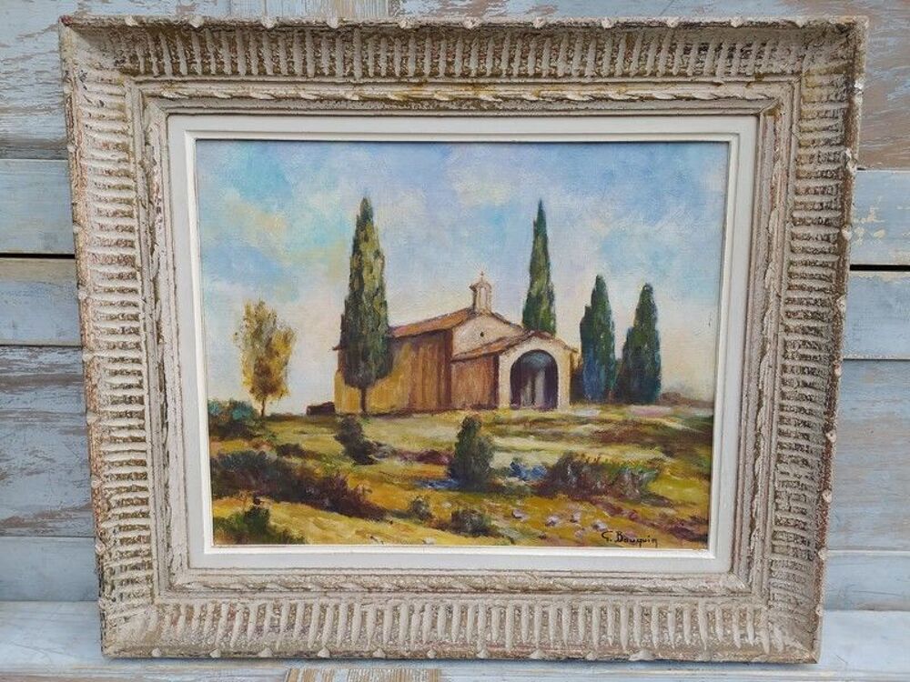 Tableau Chapelle Saint-Sixte Eygali&egrave;res Georges Bauquier 