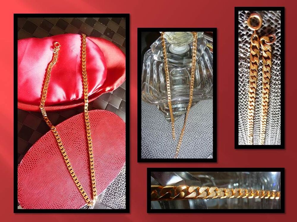Collier Sautoir, plaqu&eacute; or Bijoux et montres