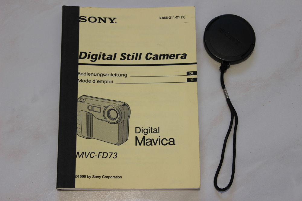 notice et bouchon d'objectif pour sony mavica mvc fd73 Photos/Video/TV