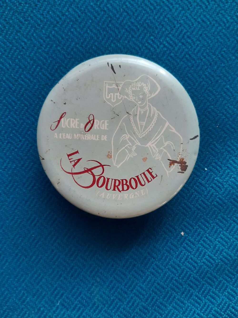 Boite vide "Sucre d'orge La Bourboule" 