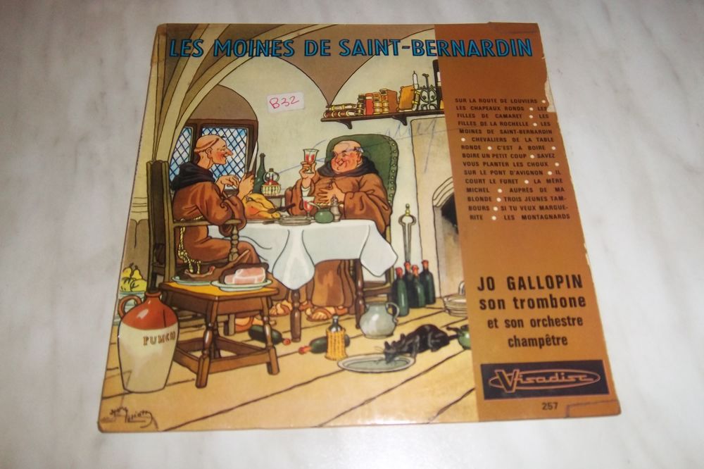 45 tours Jo Gallopin les moines de saint bernardin CD et vinyles