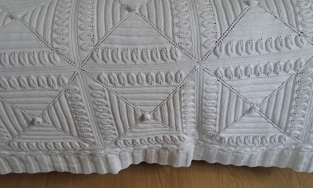 Dessus de lit ancien en coton Décoration