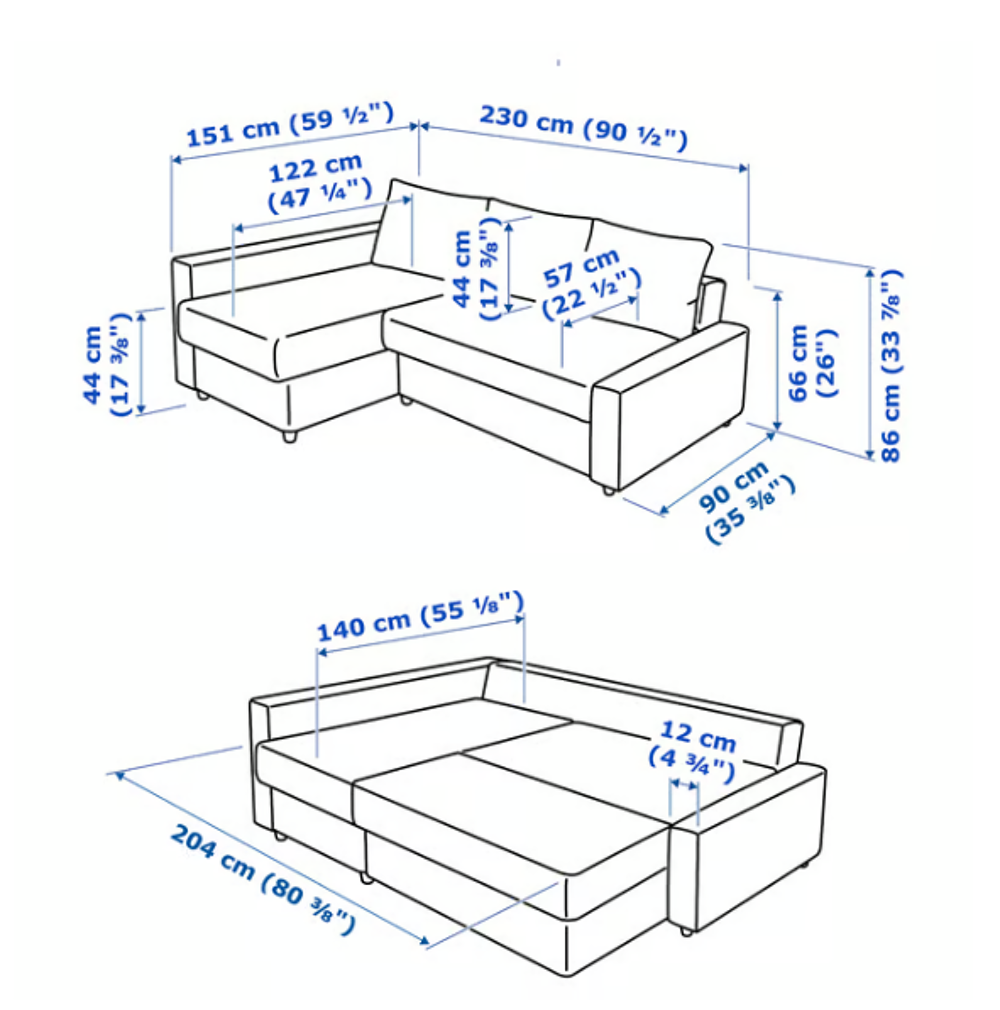 Canap&eacute; IKEA FRIHETEN Meubles
