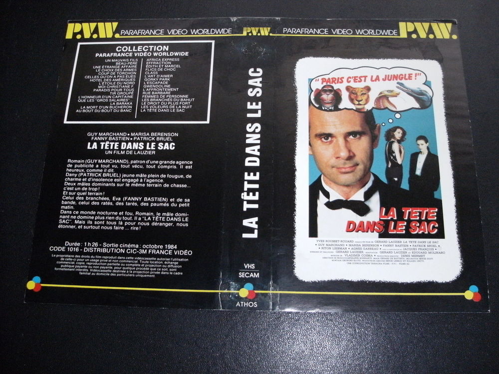 Film : " La tete dans le sac " DVD et blu-ray