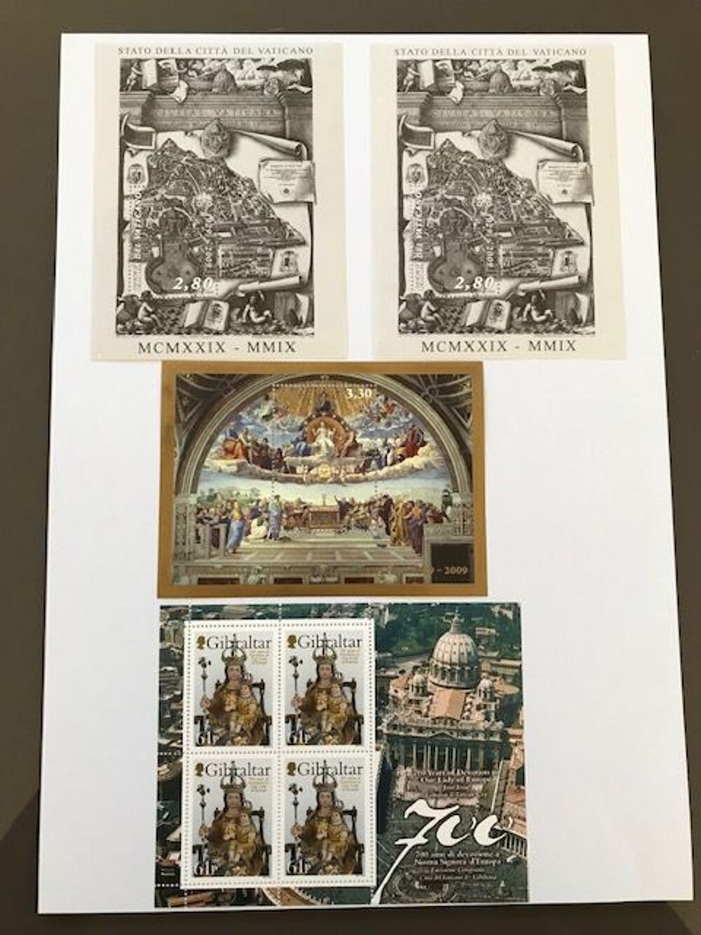 TIMBRES DU VATICAN NEUFS 