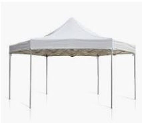 Toit hexagonale en PVC Ø 5m et 6 m (blanc, bleu ou vert). 120 Charantonnay (38)
