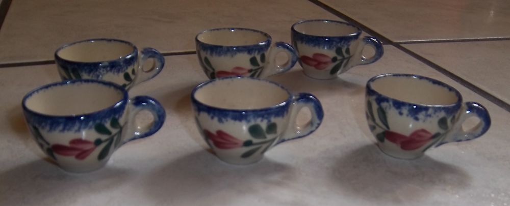 Lot de 6 tasses faience dinette Jeux / jouets