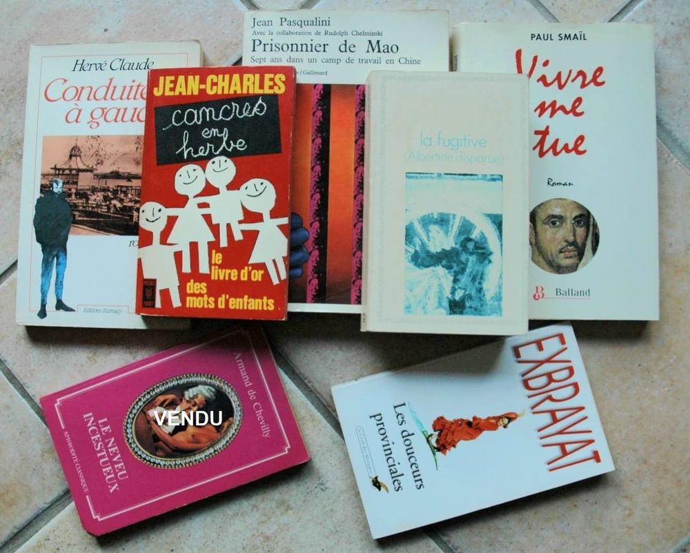 Lot 22 livres, Romans, Guides pratiques, Scolaires, enfants Livres et BD