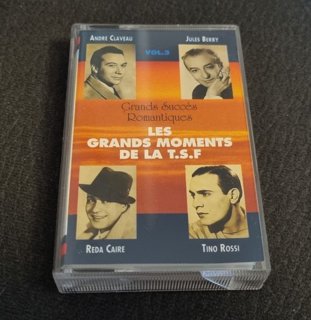 Cassette audio - "Les Grands Moments de la T.S.F." CD et vinyles