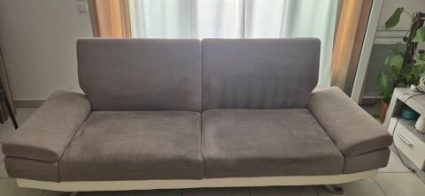 canap gris en tissu 80 Saleilles (66)