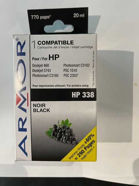 Cartouche encre HP 338 noire NEUVE 20 Le Plessis-Robinson (92)