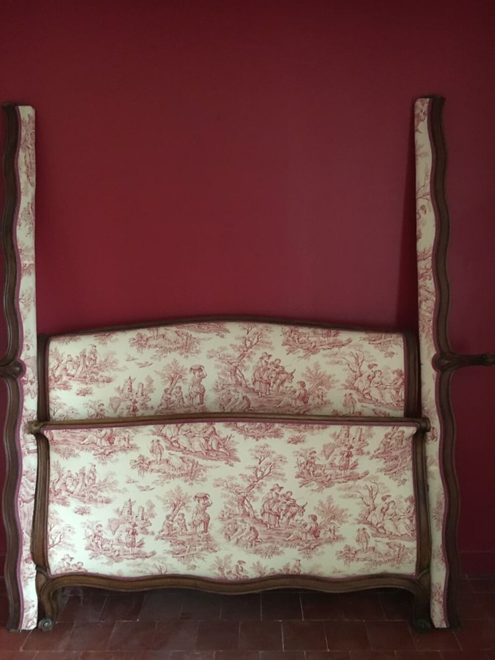 Bois de lit Louis XV 140 x 200 Meubles